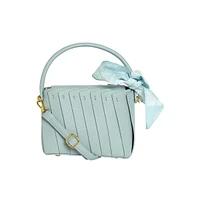 Women's The Pleated Hand Bag - Powder Blue