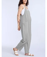 Motherhood Maternity Women's Sleeveless Relaxed Fit Jumpsuit