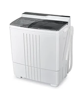 Twin Tub Portable Washing Machine with Timer Control and Drain Pump for Apartment