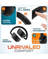 Delton M101D Active Noise Canceling Bluetooth Headphones , Wireless Over Ear Bluetooth Headsets with Microphone, Ergonomic Design and Comfort Fit Ear