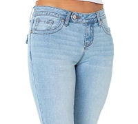 Celebrity Pink Juniors' Low-Rise Extended-Tab Bootcut Jeans
