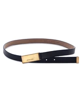 Micheal Kors Women's Plaque Leather Belt