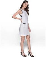 Karl Lagerfeld Paris Women's Sleeveless Tweed Shift Dress