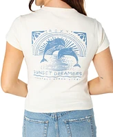Roxy Juniors' Sunset Dreams 90S Cotton Baby T-Shirt