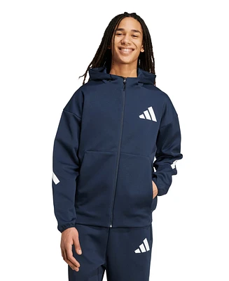 adidas Men's Full Zip Hooded Track Jacket