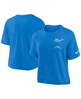 Nike Women's Powder Blue Los Angeles Chargers Performance Pocket T-Shirt