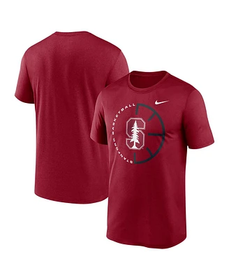 Nike Men's Cardinal Stanford Legend Basketball Icon Performance T-Shirt
