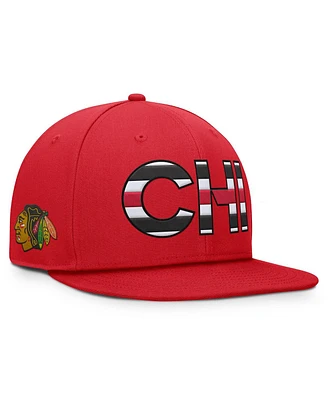 Fanatics Men's Red Chicago Blackhawks Authentic Pro Team Rink Snapback Hat