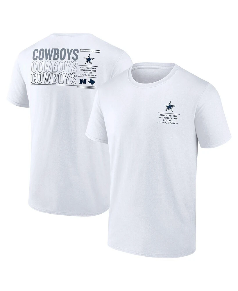 Fanatics Men's White Dallas Cowboys Repeat Stats T-Shirt