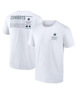 Fanatics Men's White Dallas Cowboys Repeat Stats T-Shirt