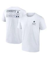 Fanatics Men's White Dallas Cowboys Repeat Stats T-Shirt