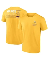Fanatics Men's Gold Minnesota Vikings Repeat Stats T-Shirt