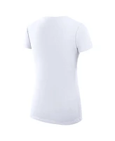 G-iii 4Her by Carl Banks Women's White San Francisco Giants Love Graphic Team V-Neck Fitted T-Shirt