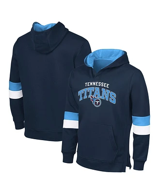 G-iii Sports by Carl Banks Men's Navy/Light Blue Tennessee Titans Adaptive Faceoff Pullover Hoodie