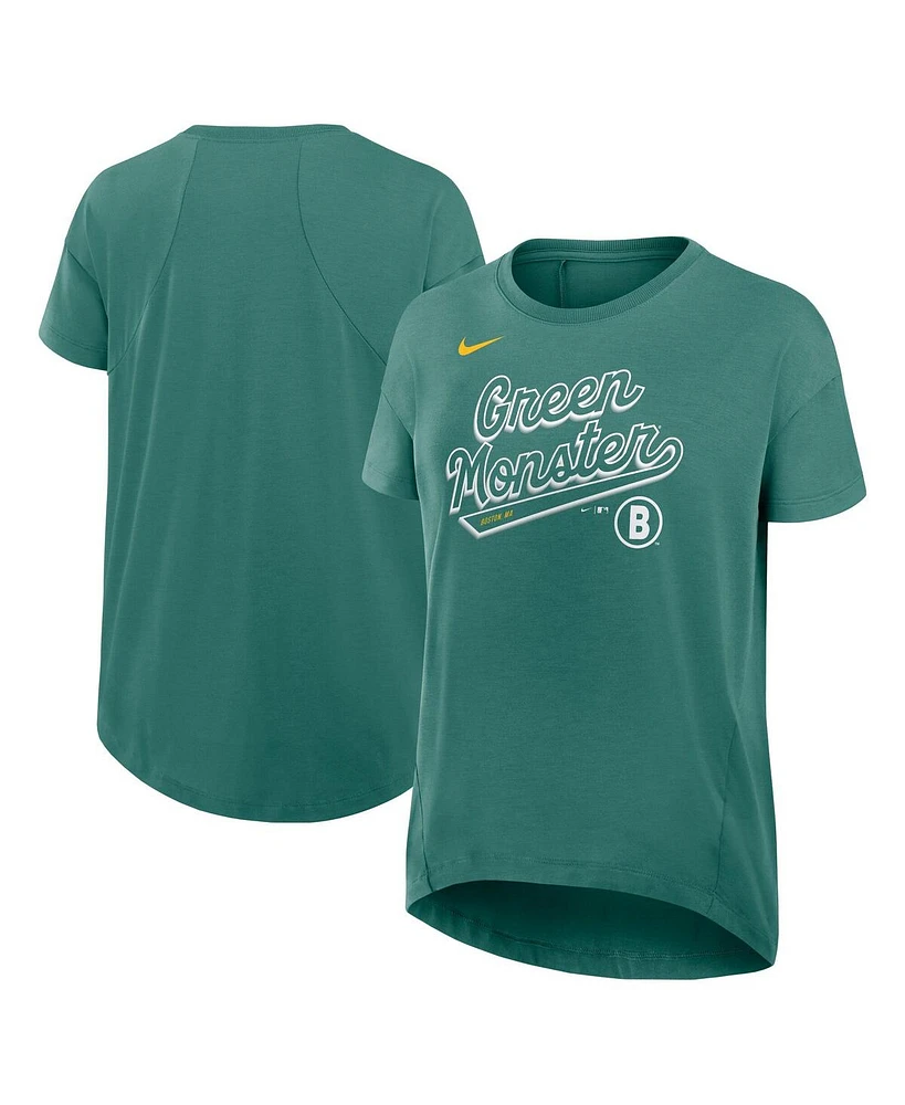 Nike Women's Green Boston Red Sox 2025 City Connect Flowy Fashion Tri-Blend Performance T-Shirt
