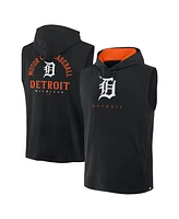 Fanatics Men's Black Detroit Tigers Fire Speed Sleeveless Pullover Hoodie