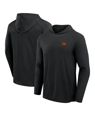 Fanatics Men's Gray Cincinnati Bengals Front Office Power Mono Long Sleeve Hoodie T-Shirt