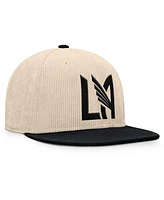 Fanatics Men's Cream Lafc Tempo Corduroy Snapback Hat