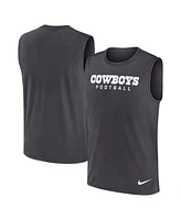 Nike Men's Charcoal Dallas Cowboys Primetime Legend Performance Muscle Tank Top