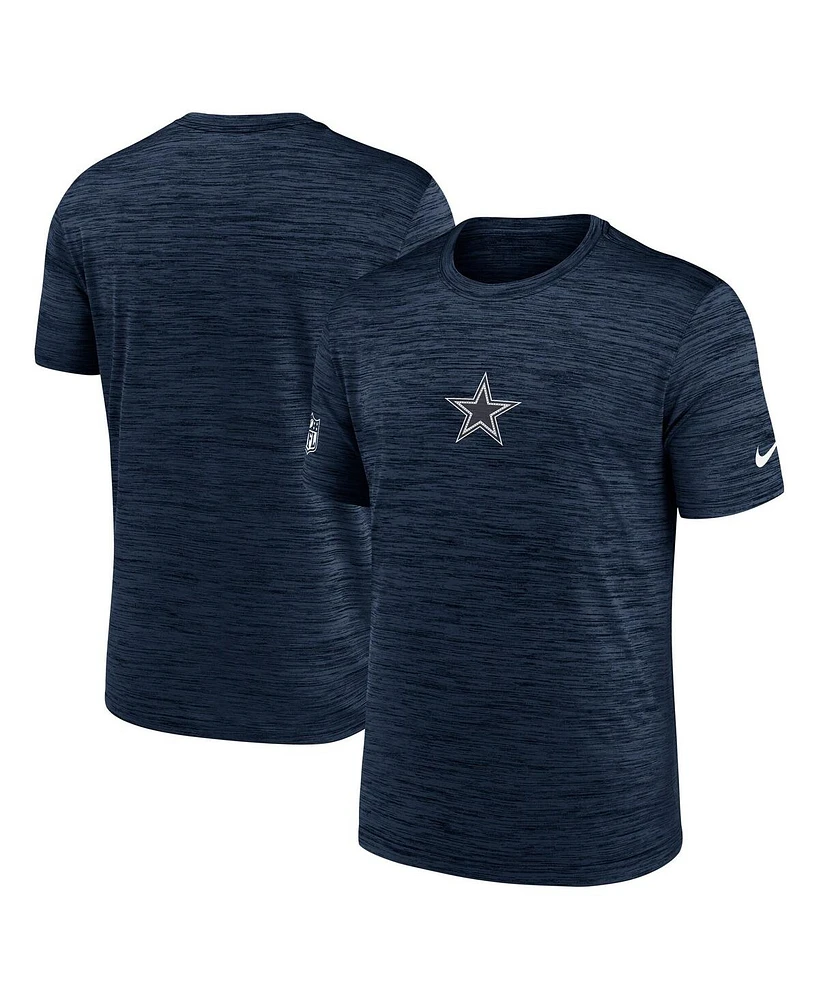 Nike Men's Navy Dallas Cowboys Sideline Velocity Performance T-Shirt