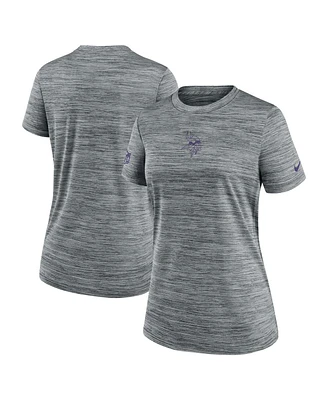 Nike Women's Gray Minnesota Vikings Sideline Velocity Performance T-Shirt