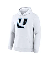 Fanatics Men's White Utah Mammoth Alternate Logo Legacy Fleece Pullover Hoodie