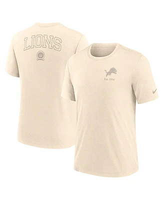 Nike Men's Cream Detroit Lions Glory Tri-Blend T-Shirt