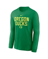 Nike Men's Green Oregon Ducks 2025 Sideline Performance Long Sleeve T-Shirt