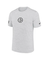 Nike Men's Ash Pittsburgh Steelers Sideline Velocity Performance T-Shirt