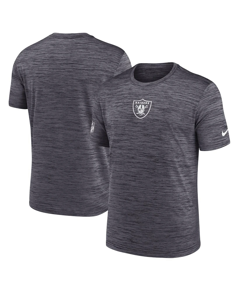 Nike Men's Black Las Vegas Raiders Big Tall Sideline Velocity Performance T-Shirt