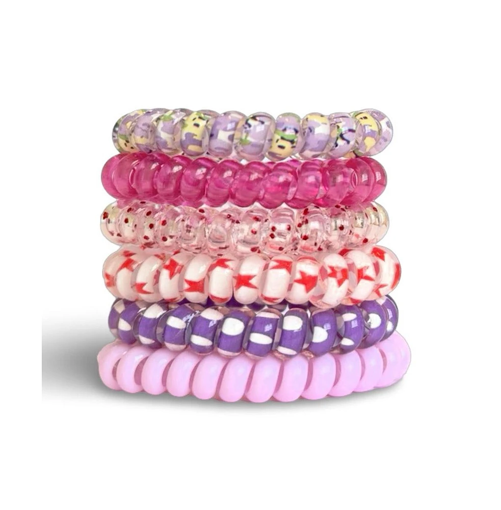 Headbands of Hope Hair Tie Set - Purple Prints