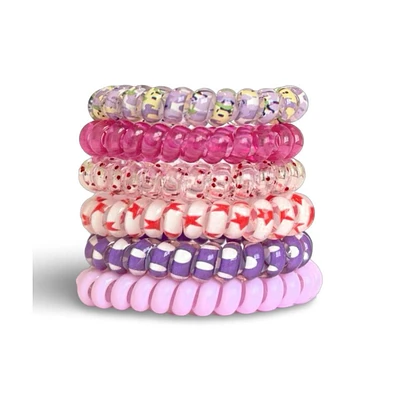 Headbands of Hope Hair Tie Set - Purple Prints