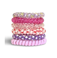 Headbands of Hope Hair Tie Set - Purple Prints