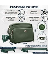 Puppington Walk Star Kit: 3-in-1 Dog Bag, Bowl, & Leash plus Matching 90 Refill Poop Bags
