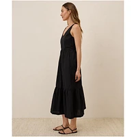 Pact Women's Organic Cotton Canopy Linen Blend Easy Tank Dress