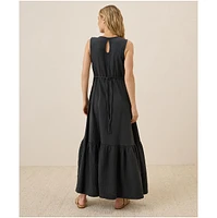 Pact Women's Organic Cotton Coastal Double Gauze Beach To Brunch Dress