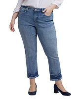Nydj Plus Marilyn Ankle Straight Pull On Jeans