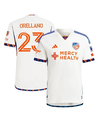 Adidas Men's Luca Orellano White Fc Cincinnati 2024 the Canvas Kit Authentic Player Jersey