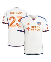 Adidas Men's Luca Orellano White Fc Cincinnati 2024 the Canvas Kit Authentic Player Jersey