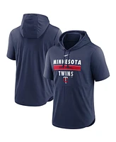 Nike Men's Navy Minnesota Twins Home Team Short Sleeve Hoodie Top