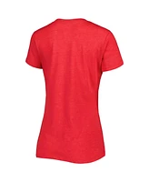 G-iii 4Her by Carl Banks Women's Red 23XI Racing Bump Run V-Neck T-Shirt