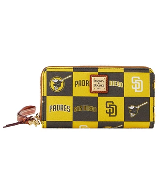 Dooney & Bourke Women's San Diego Padres Game Day Large Zip-Around Wristlet