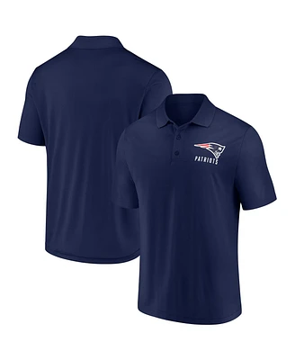 Fanatics Men's Navy New England Patriots Lockup Polo Shirt