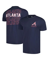 '47 Men's Navy Atlanta Braves Hang Back Franklin T-Shirt