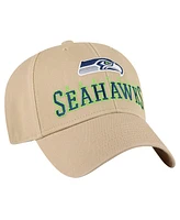 '47 Brand Men's Khaki Seattle Seahawks Powell Mvp Adjustable Hat