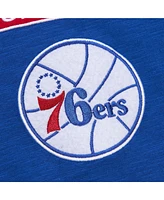 Mitchell & Ness Men's Royal Philadelphia 76ers Hardwood Classics Felt Applique Slub T-Shirt