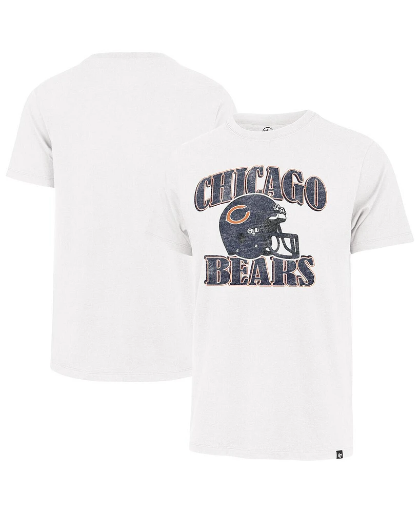 '47 Brand Men's Cream Chicago Bears Overrun Franklin Throwback T-Shirt