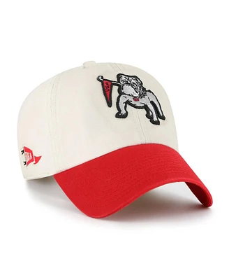 '47 Brand Men's Cream Georgia Bulldogs Grand Stand Clean Up Adjustable Hat
