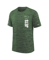 Nike Big Boys and Girls Green New York Jets Sideline Velocity Performance T-Shirt