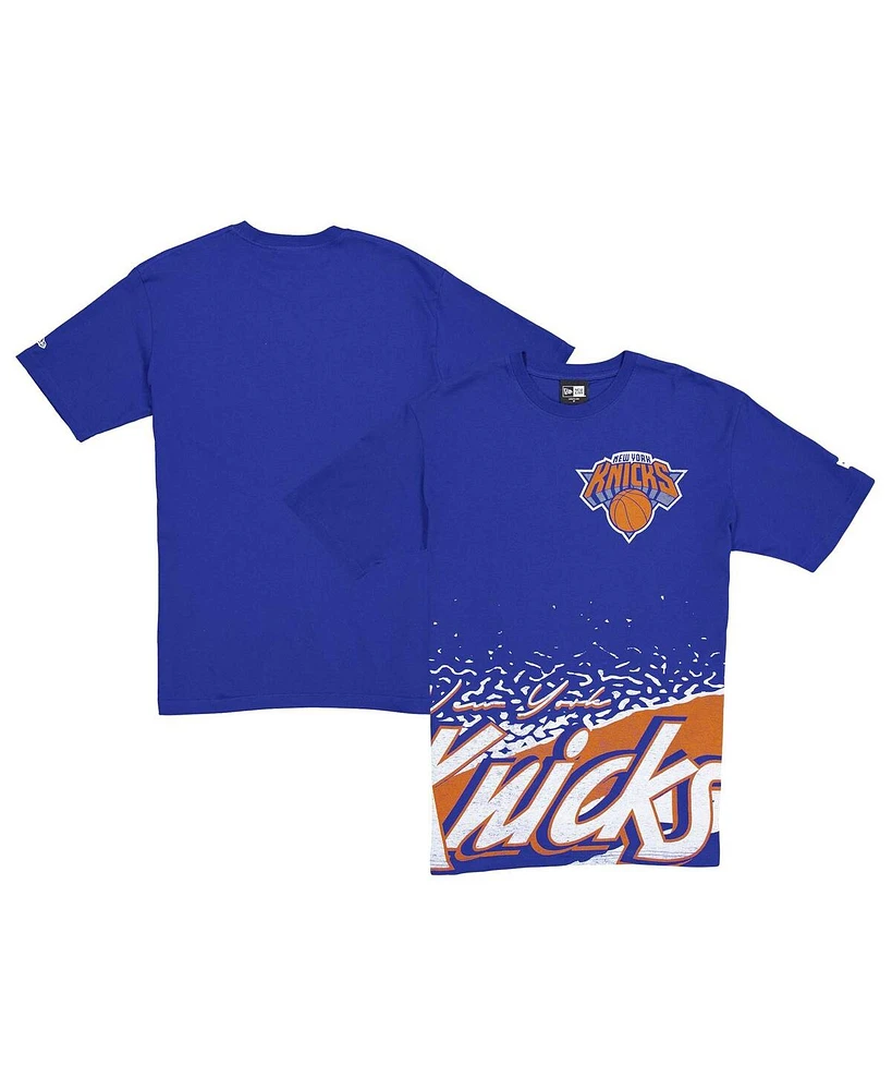 New Era Men's Blue New York Knicks Sport Classic T-Shirt